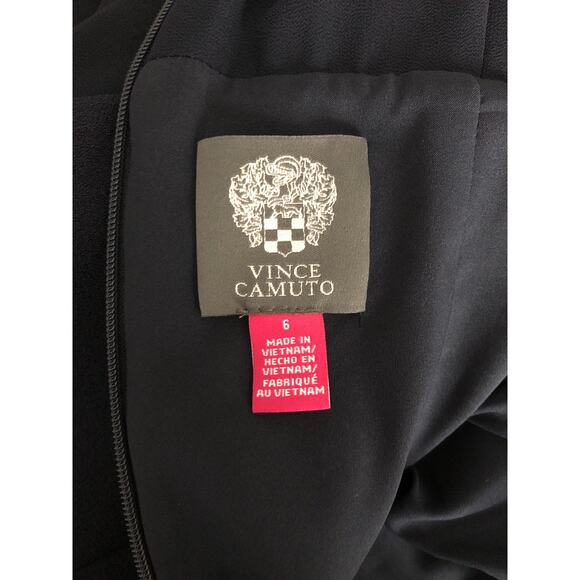 Vince Camuto Women's Size 6 V-Neck Sheer Puff Sleeve Shift Dress NEW - Picture 7 of 8